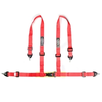 Harness 4 Point Red ECE-R16 Compliant 2" Snap Hook Clip