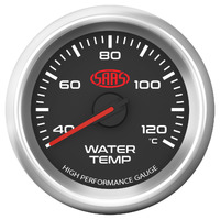 Water Temp Gauge 40°-120° 52mm Black Muscle Series 3