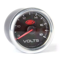 Volt Gauge 8v-18v 52mm Muscle Series 3 Black 12V