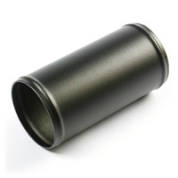 Pipe 102mm Ø x 200mm Aluminium Black Powder Coat