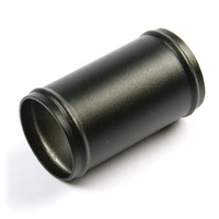 Pipe 57mm Ø x 100mm Aluminium Black Powder Coat