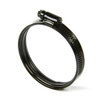 Hose Clamp Dual Bead Black Stainless Steel 63mm - 80mm