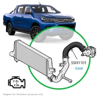 Toyota Hilux 2.4L 2.8L 1GD 2GD Silicone Intercooler Pipe Cold Side