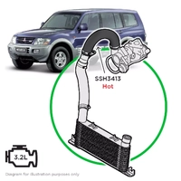 Mitsubishi Pajero NM-NP 3.2 Hot Side to Turbo Intercooler Hose