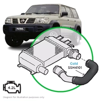 Nissan GU Patrol TD42T 1999 on Cold Side to TB Intercooler Hose