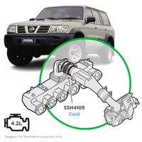 Nissan GU Patrol TD42T 1999 on Hot Side from Turbo Non Intercooler