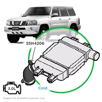 Nissan GU Patrol Y61 ZD30 CRD Cold Side from Intercooler to Joiner