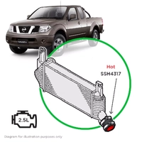 Nissan Navara D40 YD25 2.5 Hot Side from join pipe to Intercooler