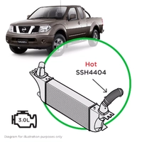 Nissan Navara D40 Pathfinder R51 V9X V6 Silicone Intercooler Hot Side