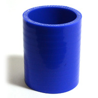Straight 4 Ply Silicone Hose 45mm x 45mm x 76mm Blue