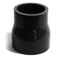 Straight 4 Ply Silicone Reducer 51mm x 63mm x 76mm Black