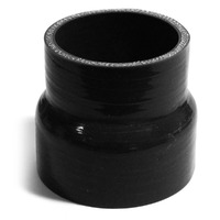 Straight 4 Ply Silicone Reducer 63mm x 70mm x 76mm Black
