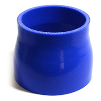 Straight 4 Ply Silicone Reducer 76mm x 82mm x 76mm Blue