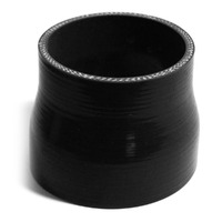 Straight 4 Ply Silicone Reducer 82mm x 89mm x 76mm Black
