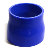 Straight 4 Ply Silicone Reducer 82mm x 95mm x 76mm Blue