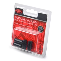 Silicone Vacuum Blanking Cap 3mm (1/8") Pack 4
