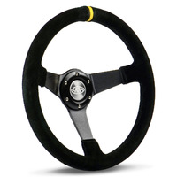 Steering Wheel Suede 14" ADR Drifter Black Spoke