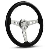 Steering Wheel PVC 14" ADR Retro Brushed Spoke