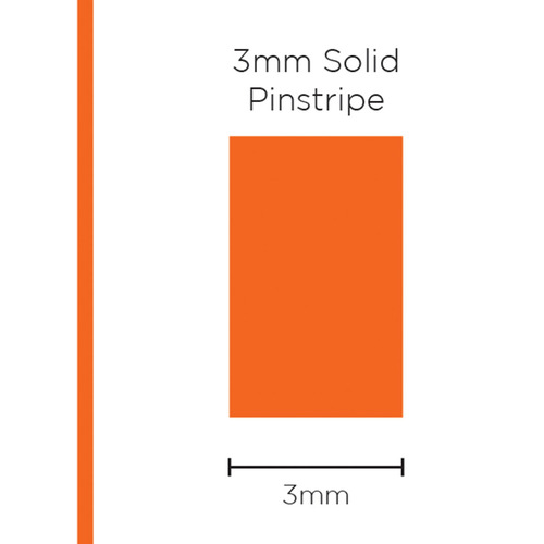 Pinstripe Solid Orange 3mm x 10m