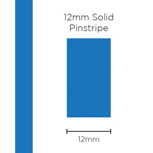 Pinstripe Solid Medium Blue 12mm x 10mt