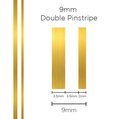 Pinstripe Double Gold 9mm x 10mt
