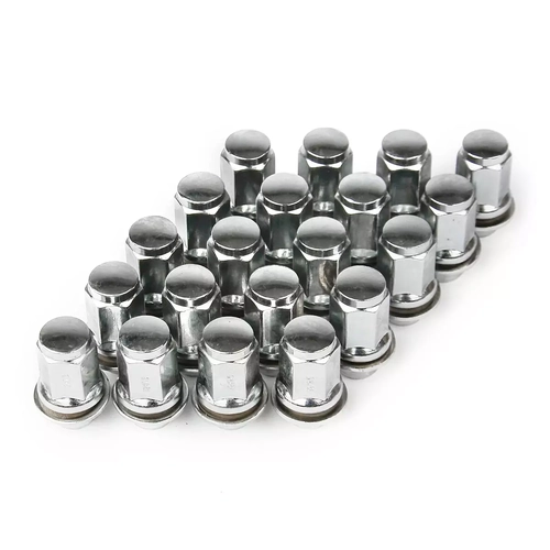Wheel Nut Toyota 12x1.5 Chrome Closed End Taper 47mm Long with Washer