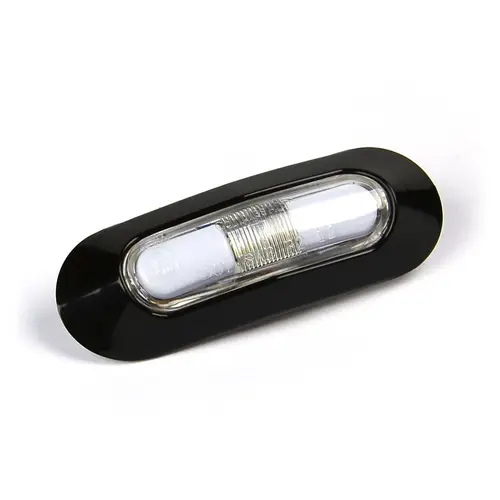 Clearance - Side Marker LED White Black Bezel