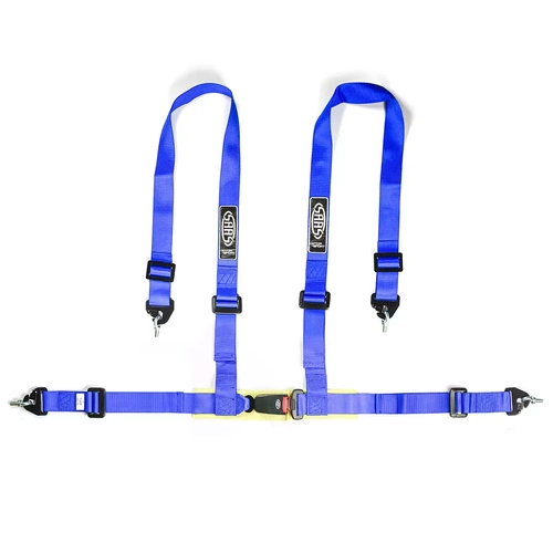 Harness 4 Point Blue ECE-R16 Compliant 2" Snap Hook Clip