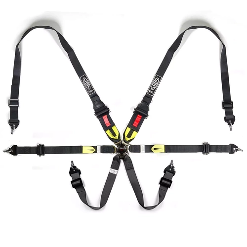 Harness FIA Approved 6 Point Hans Homologated 3" - 2" Black