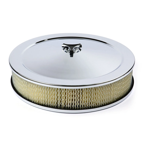 NLA Chrome Filter Assembly 14" x 3" Recessed Holley
