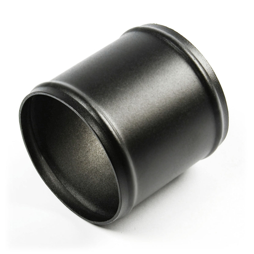 Pipe 102mm Ø x 100mm Aluminium Black Gloss
