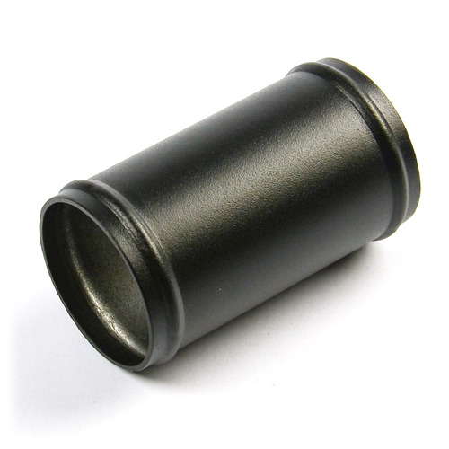 Pipe 63mm Ø x 100mm Aluminium Black Powder Coat