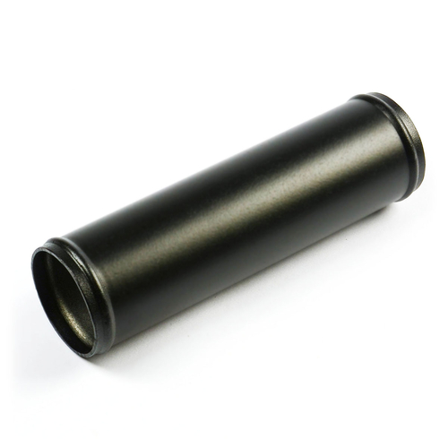 Pipe 63mm Ø x 200mm Aluminium Black Gloss
