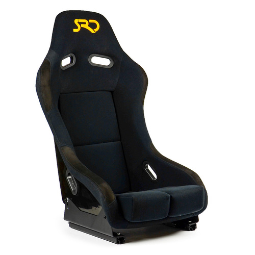 SRD Racing Seat SR2 Club Fixed Back Large FRP Black | SAAS Automotive