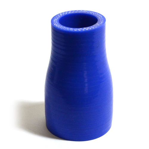 Straight 4 Ply Silicone Reducer 25mm x 38mm x 76mm Blue