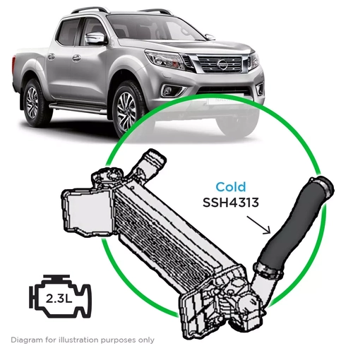Nissan Navara D23 NP300 2.3 Cold Side Intercooler Hose