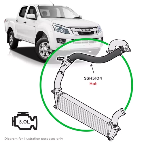 Isuzu Dmax/MU-X 3.0 2012-16 Hot Side Turbo to Joiner