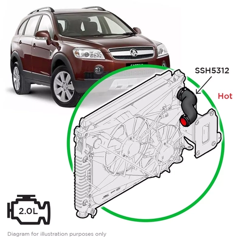 Holden Captiva TD CG 2.0 07-11 Hot Side from Joiner to Intercooler