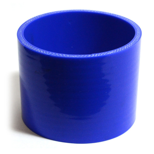 Straight 4 Ply Silicone Hose 82mm x 82mm x 76mm Blue