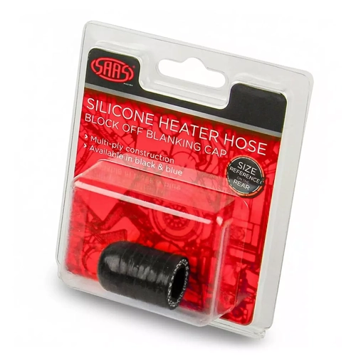 Silicone Heater Hose Blanking Cap 13mm (1/2") Black