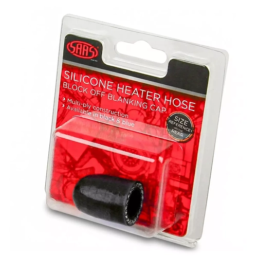 Silicone Heater Hose Blanking Cap 16mm (5/8") Black