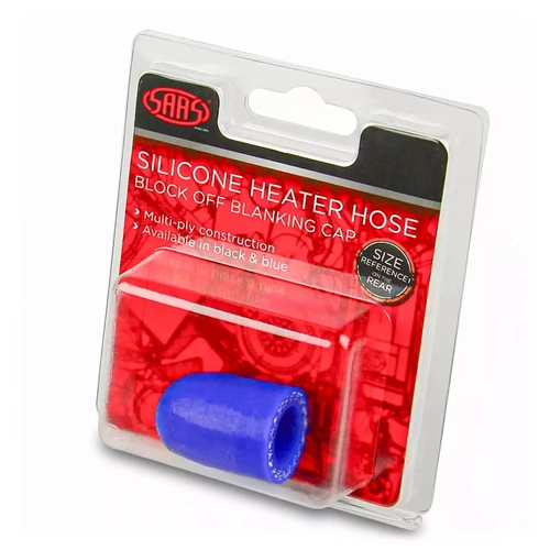 Silicone Heater Hose Blanking Cap 16mm (5/8") Blue