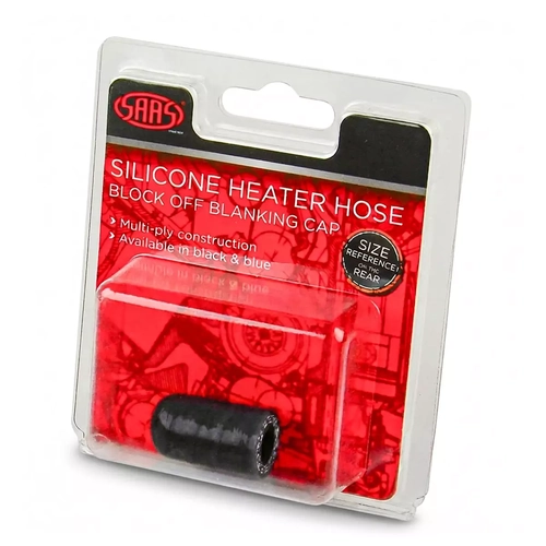 Silicone Heater Hose Blanking Cap 8mm (5/16") Black