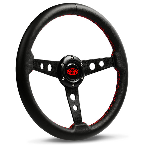 Steering Wheel Leather 14" ADR Retro Black Spoke